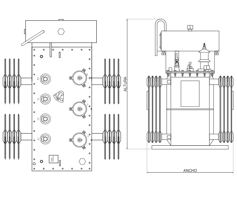 Transformador de Distribucion producto MF Transformadores